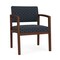 Lesro Lenox Wood Wide Guest Chair Wood Frame, Walnut, RS Night Sky Upholstery LW1201 - alternate 1